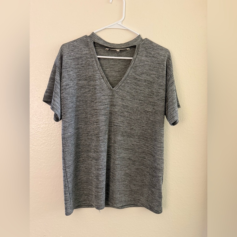 RACHEL ROY grey Top V Neck